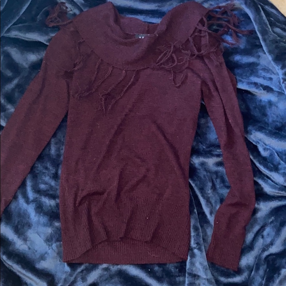 Burgundy sweater